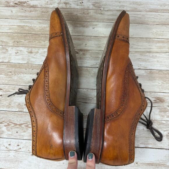 Cole Haan ZERØGRAND Brown Leather Cap Toe Oxford Dress Shoes Men's Size 11M - Picture 6 of 9